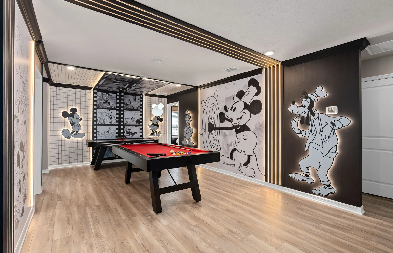 Sala temática de entretenimento em vacation home
